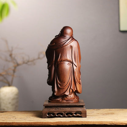 Hand Carved Laughing Buddha Maitreya Statue – additional view 5