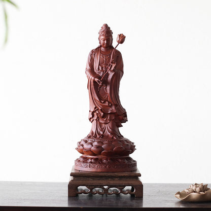 Mahasthamaprapta Bodhisattva Statue - Padauk Wood