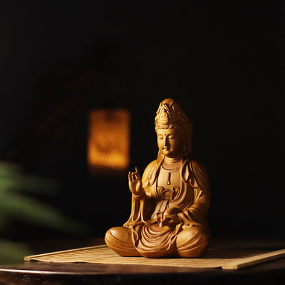 Guan Yin Statue - Scented Cypress, Compassion Goddess – additional view 7