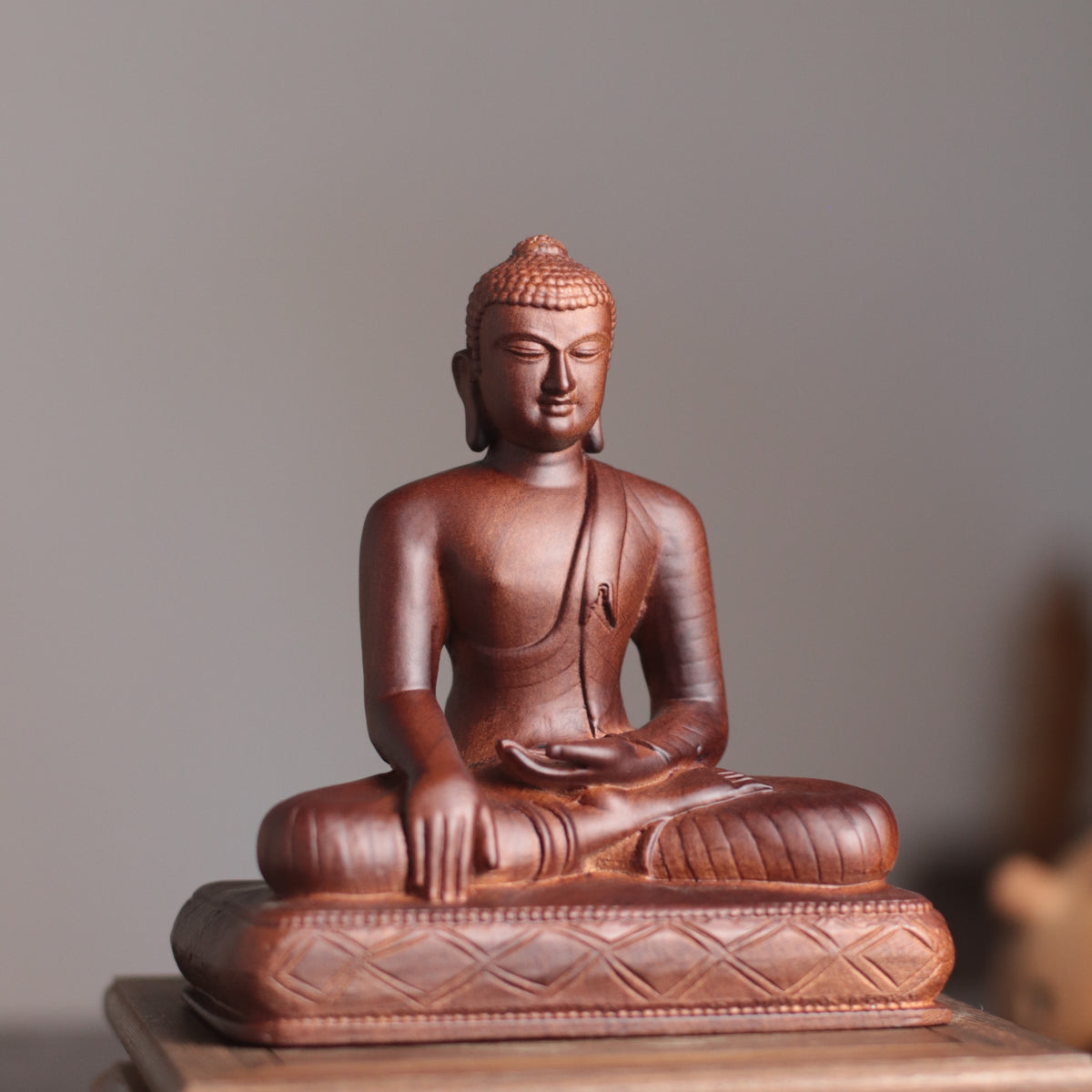 Shakyamuni Buddha Statue - Padauk, Bhutanese Dordenma Style – additional view 2