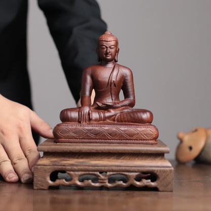 Shakyamuni Buddha Statue - Padauk, Bhutanese Dordenma Style – additional view 3