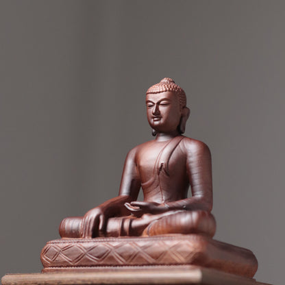 Shakyamuni Buddha Statue - Padauk, Bhutanese Dordenma Style – additional view 6