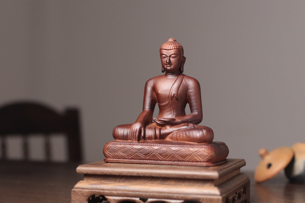 Shakyamuni Buddha Statue - Padauk, Bhutanese Dordenma Style – additional view 8
