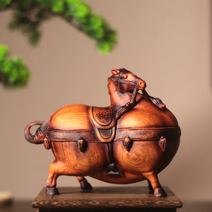 Chinese Tang Dynasty Wooden Horse Sculpture, Feng Shui Animal Art
