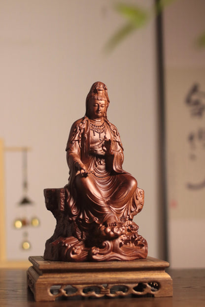 Guan Yin Bodhisattva Statue - Lalitasana Royal Ease Pose