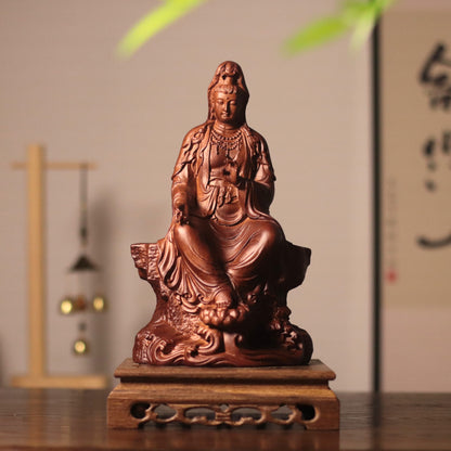 Guan Yin Bodhisattva Statue - Lalitasana Royal Ease Pose