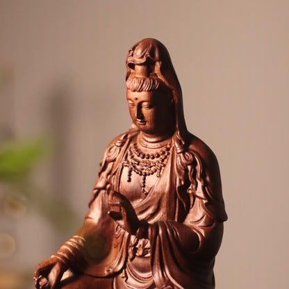Guan Yin Bodhisattva Statue - Lalitasana Royal Ease Pose