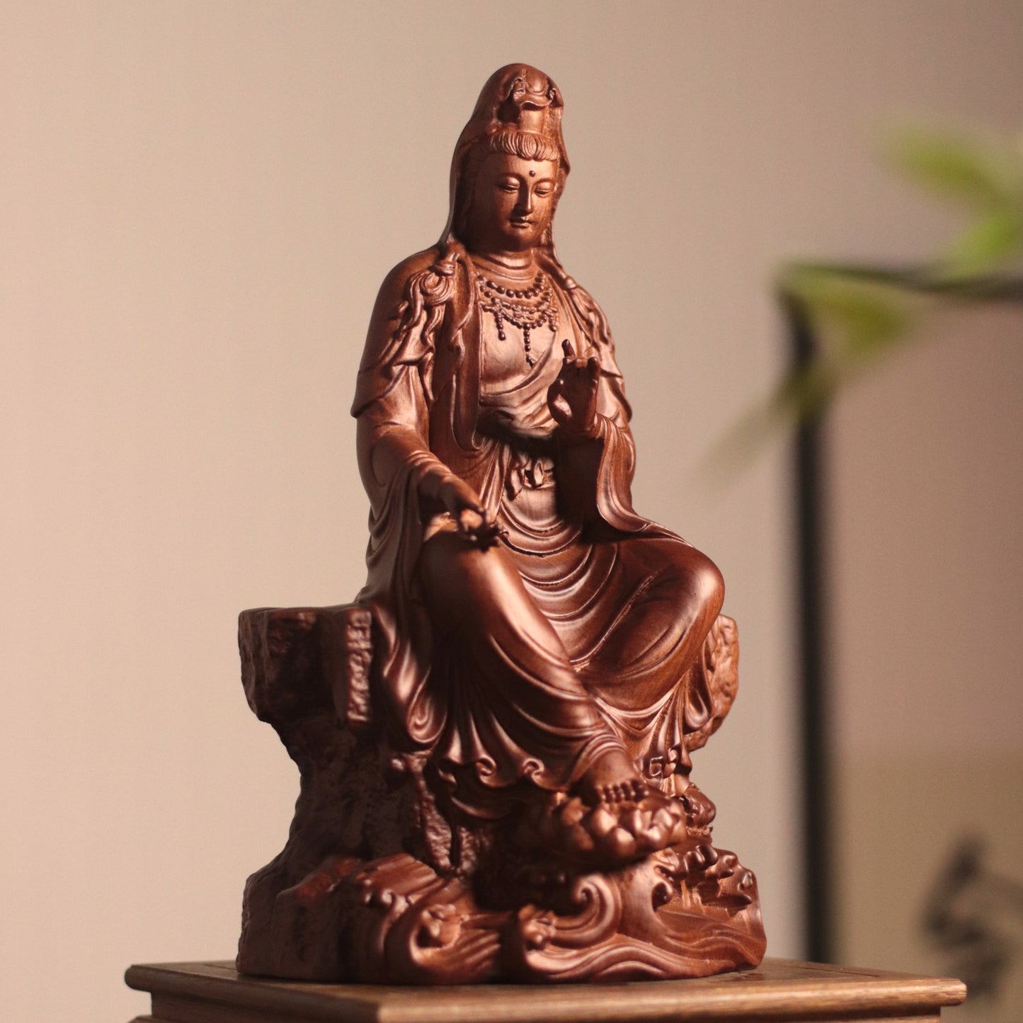Guan Yin Bodhisattva Statue - Lalitasana Royal Ease Pose