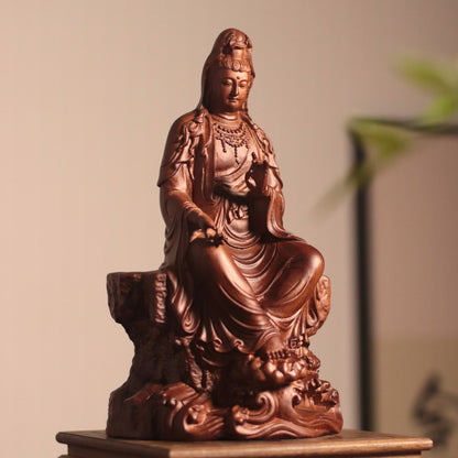 Guan Yin Bodhisattva Statue - Lalitasana Royal Ease Pose