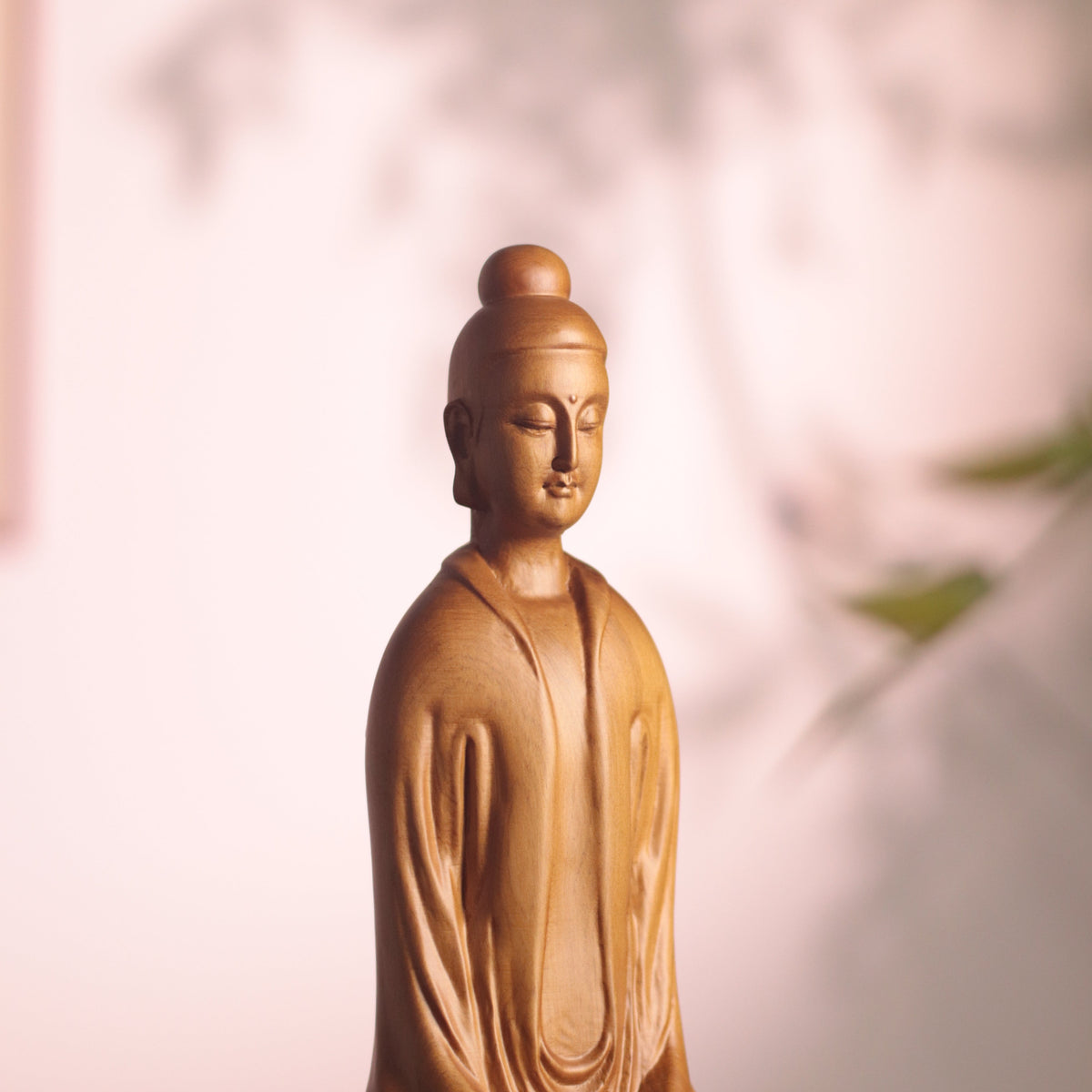 Hand-Carved Zen Master Statue for Meditation Decor