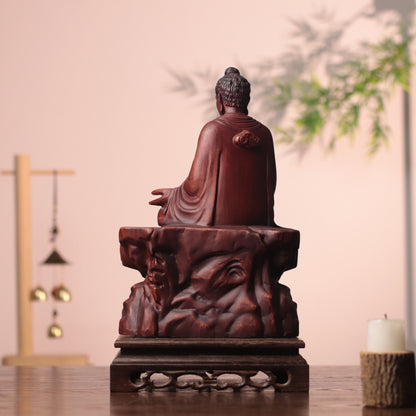Shakyamuni Buddha Statue on a Rock, Teaching Gesture – additional view 2