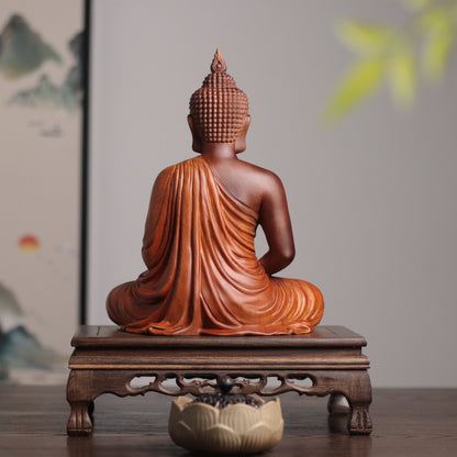 Sukhothai Buddha Statue - Padauk Wood, Meditation