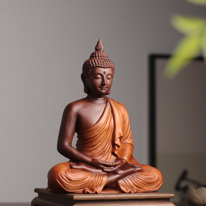 Sukhothai Buddha Statue - Padauk Wood, Meditation