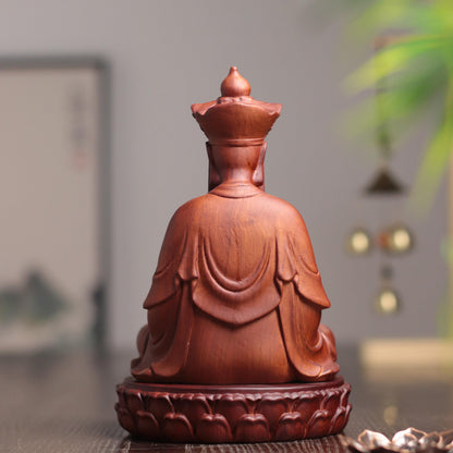Ksitigarbha Statue - Padauk Wood, Jizo Guardian – additional view 6