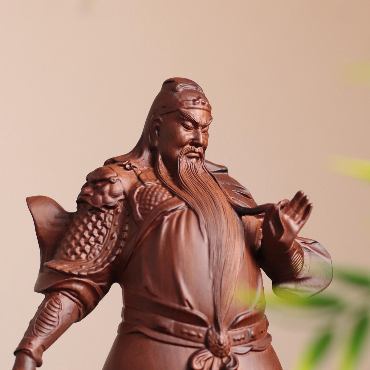 Guan Yu Statue - Padauk Wood, Standing Guardian – additional view 7