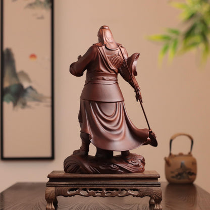 Guan Yu Statue - Padauk Wood, Standing Guardian – additional view 5