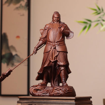 Guan Yu Statue - Padauk Wood, Standing Guardian – additional view 2
